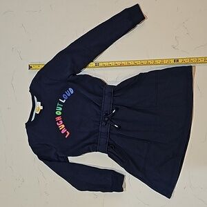 Mini Boden Girls Dress 8-9Y Navy Blue